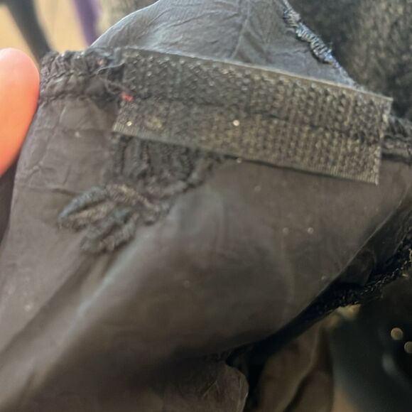 Johnny Was black button down shirt size medium - Picture 10 of 11